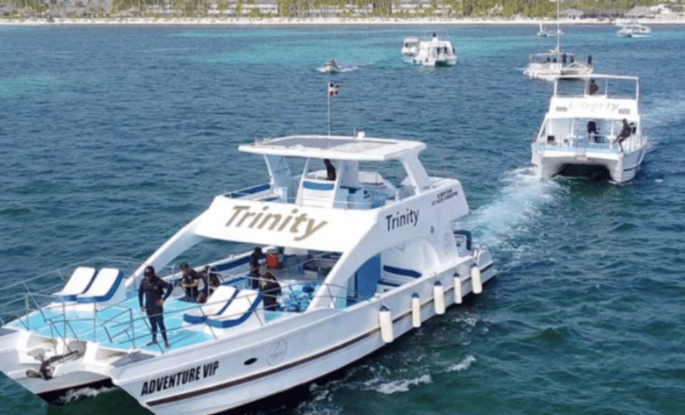 Party boat in catamaran trinity| snorkeling| private beach - Image 4