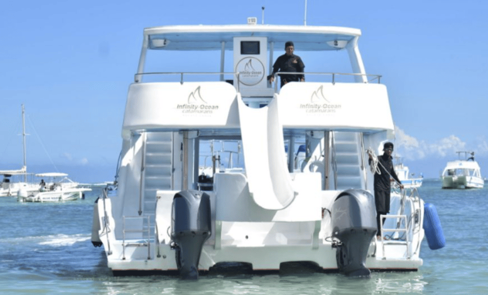 Party boat in catamaran trinity| snorkeling| private beach - Image 9